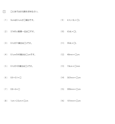 小数の意味